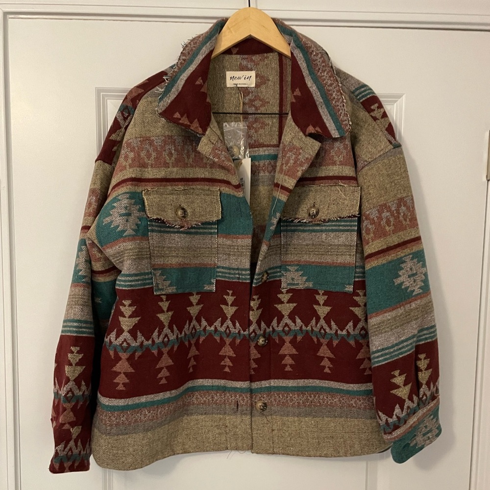 NWT Vici New In Aztec Southwestern Shacket Jacket - Picture 3 of 8